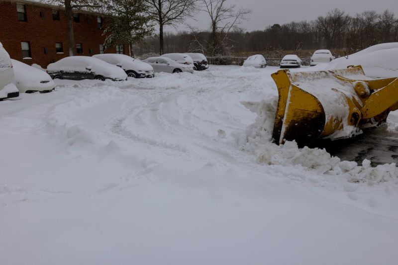 Cleared Parking Lot